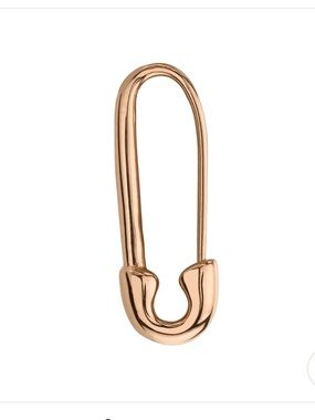 Anita Ko rose gold safety pin earring